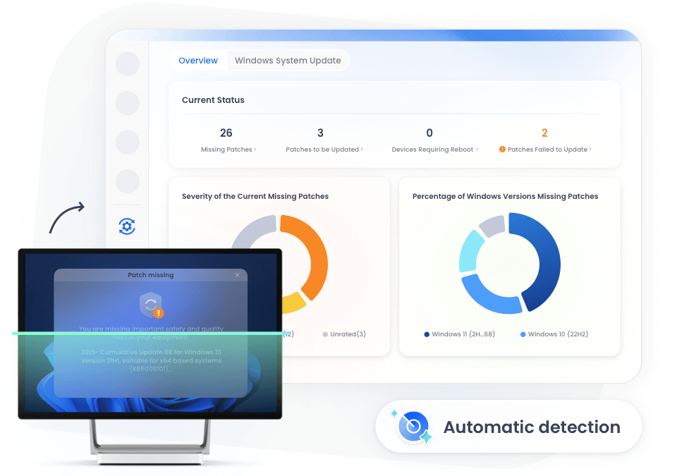 Automatically scan & detect Windows patch updates with AirDroid Business