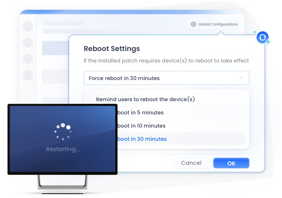Reboot management for Windows patch with AirDroid Business