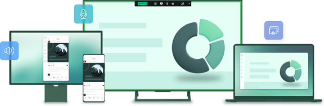 Una manera poderosa y más simple de duplicar pantallas desde dispositivos Adroid, iOS y el ordenador; también controla los dispositivos móviles.