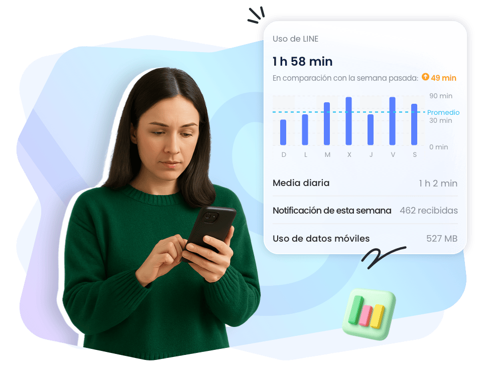 Monitorea de forma remota la actividad en LINE