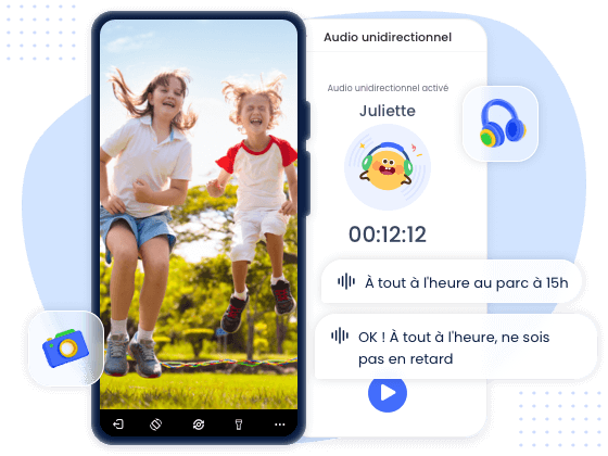 Surveiller en direct l'entourage des enfants