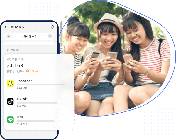 モバイルデータ通信の利用状況