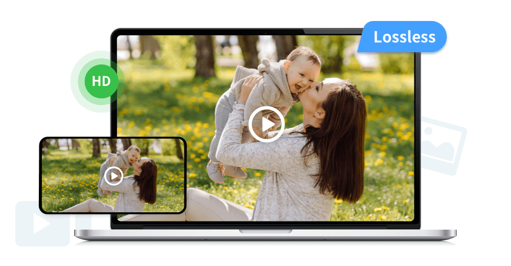 Sharing HD photos & videos with lossless